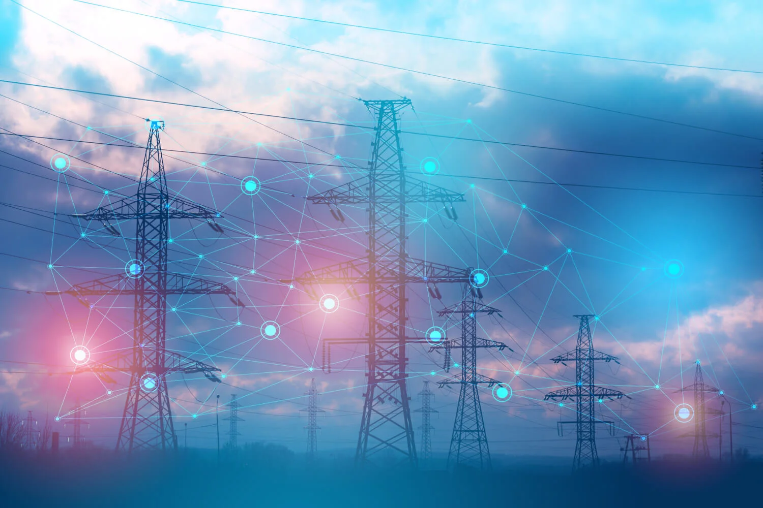 IoT-connected power grid infrastructure enabling smart utility management